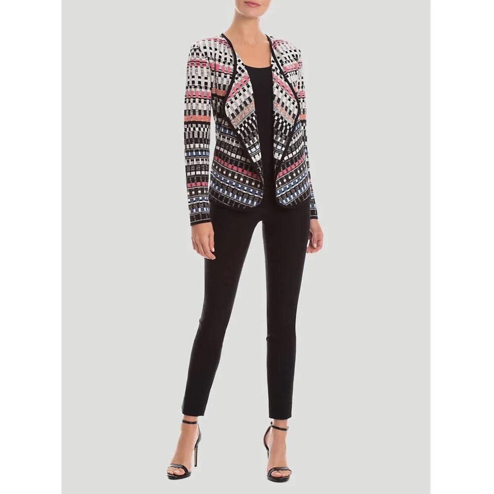 NIC+ZOE | Flashing Lights Drape Front Cardigan | L